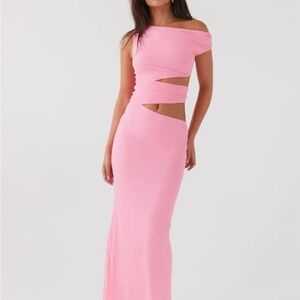 Peppermayo Pink One Shoulder Bodycon Dress